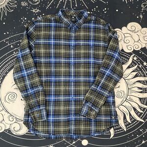 DC Shoes Long Sleeve Button Down Flannel Shirt Mens XXL Y2K Skate Grunge